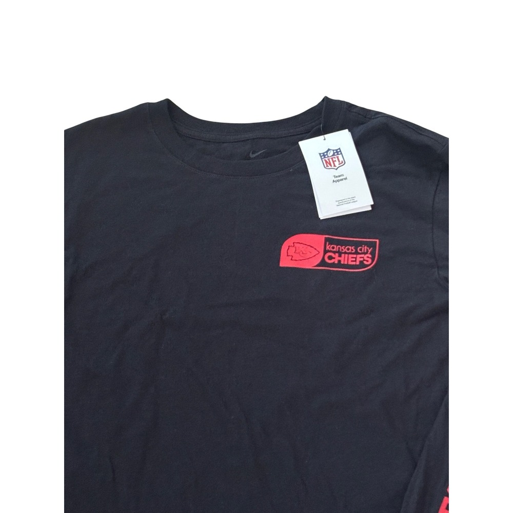NWT Nike Kansas City Chiefs Long Sleeve Black Shirt Medium NFL Chiefs Kingdom
